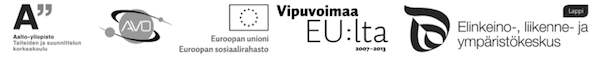 Kopiokissa-sarjakuvan tekemistä ovat tukeneet Aalto-yliopisto, AVO-hanke, Euroopan sosiaalirahasto, EU sekä Lapin ELY-keskus.